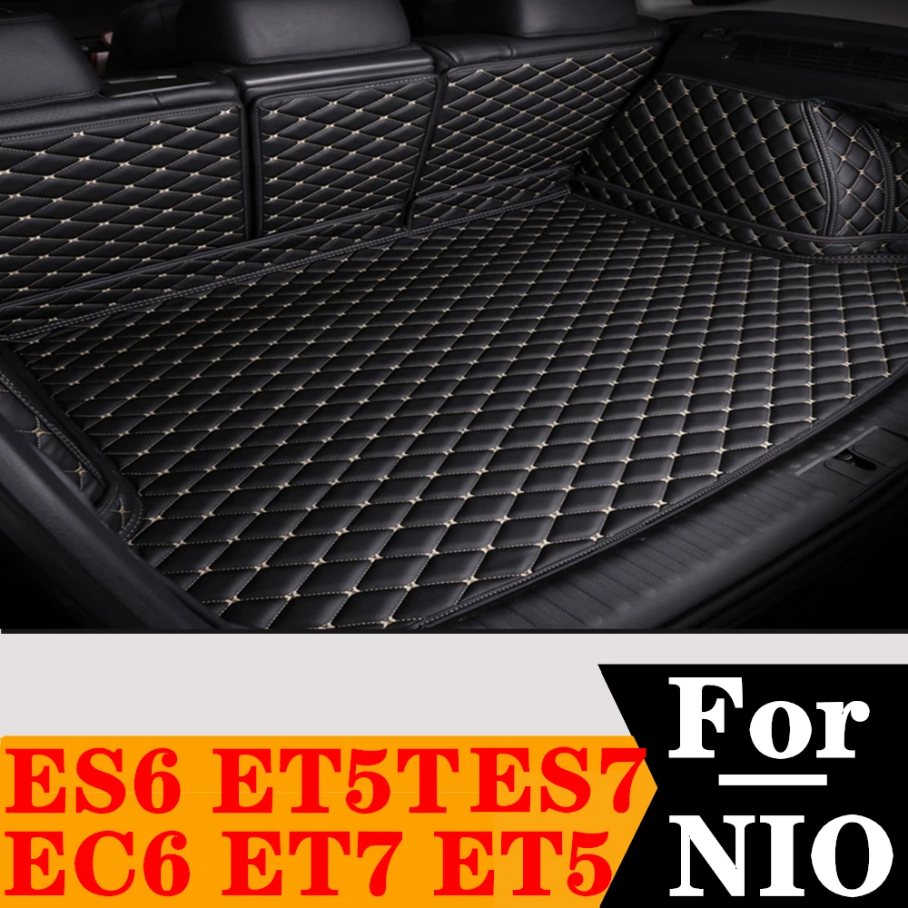 Custom Fit Car Trunk Mat For NIO ES6 EC6 ET7 ET5 ET5T ES7 Rear Cargo Liner Tail Boot Tray luggage Pad Interior Auto Carpet Parts