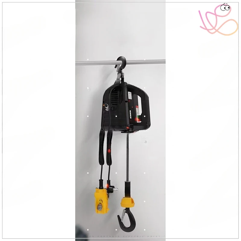 500Kg Cargo Handling Production Workshop Lifting Portable Crane Electric Hoist for Cars Home Improvement