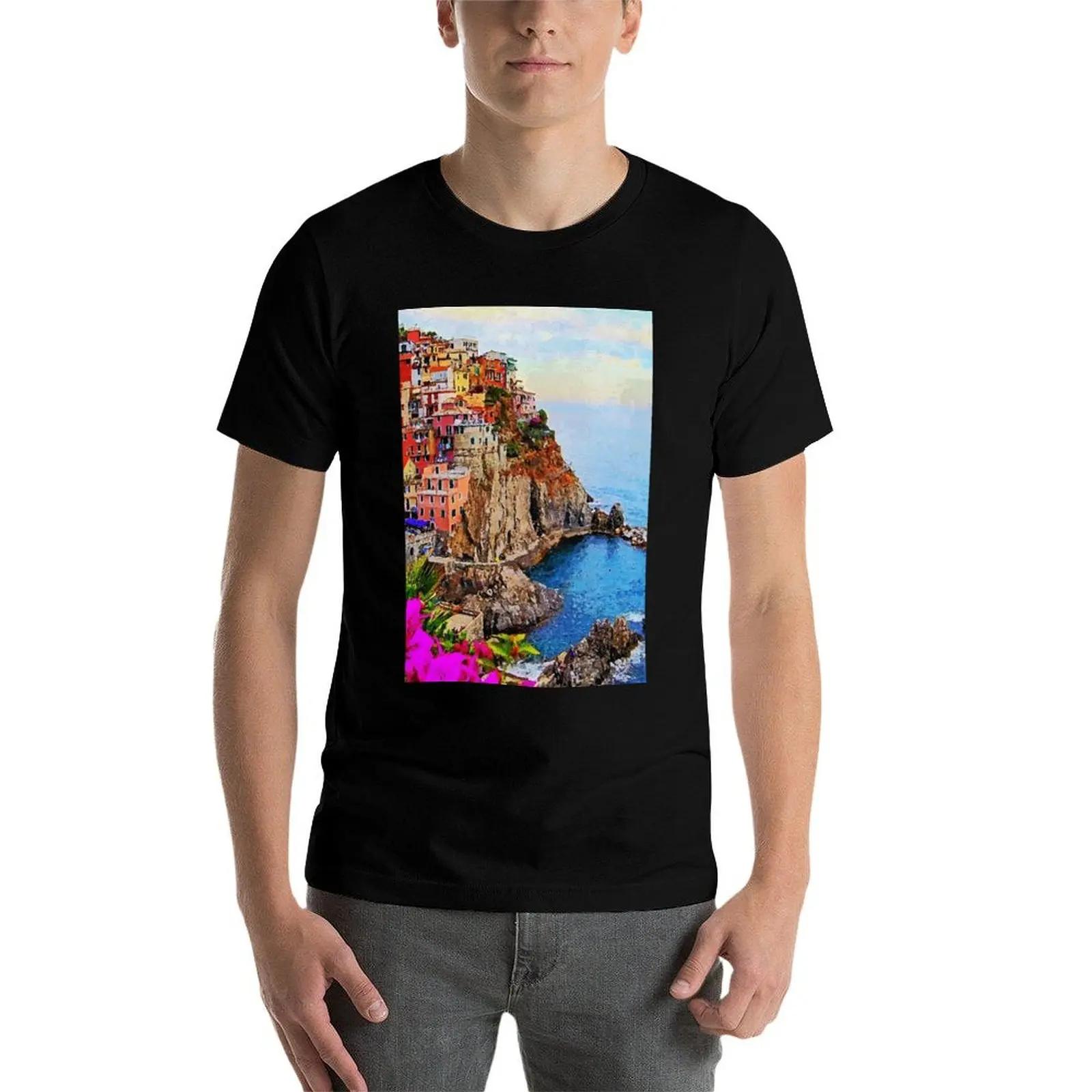 إيطاليا، سينك تيري تي شيرت تي شيرت للرجل جرافيك خمر تي شيرت مخصص طباعة تي شيرت رجل فاخر تي شيرت #4