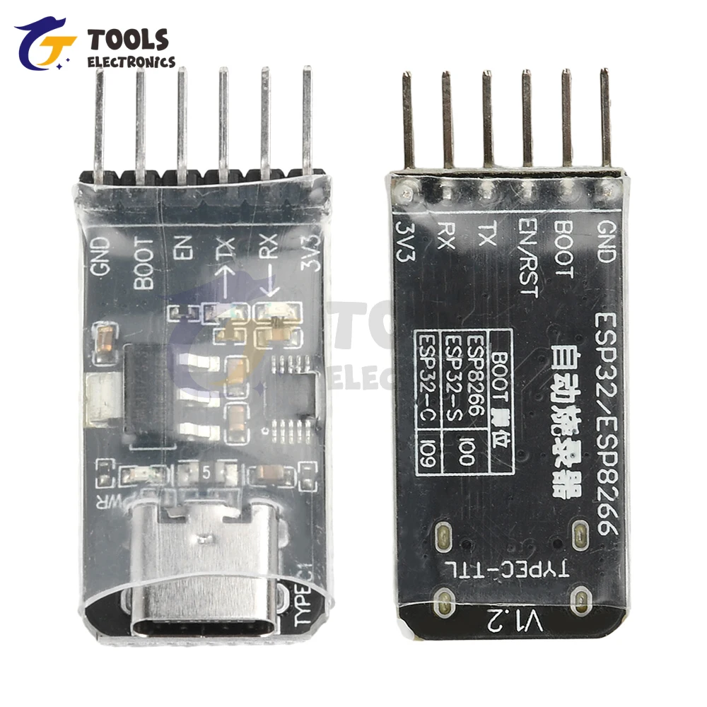 Type-C USB to TTL Module ESP32 Auto Downloader Module Auto Burner ESP8266 Burner USB to Serial Burner Module