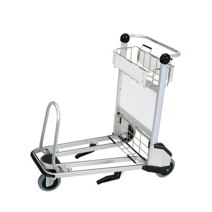 Stainless Steel High Quality Braking System Custom Standard Four-wheeled Airport Trolley