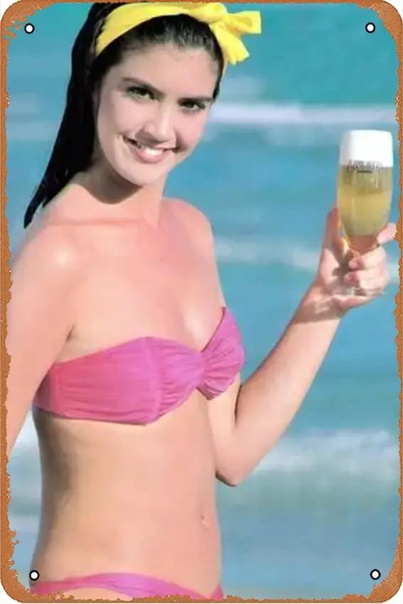 Постер Phoebe Cates в стиле знаменитостей, домашнее художественное украшение на стену, металлический жестяной ретро знак 8x12 дюймов