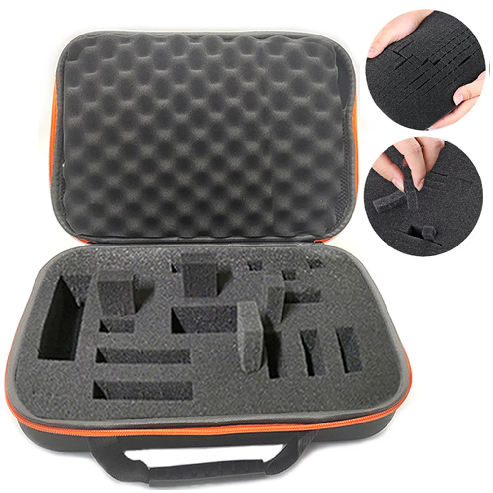 EVA Shockproof Camera bag With Foam Customized Outdoor Travel Zipper Case For Car Battery Tool Accessories Storage Case