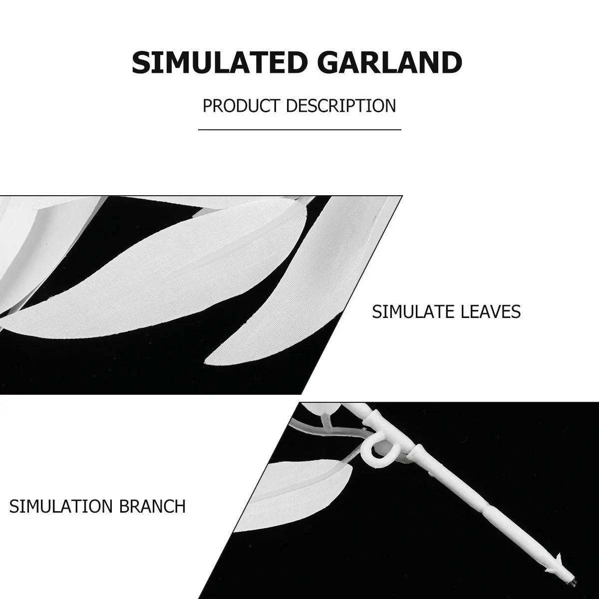 

Simulated Willow Wicker Rattan Garland Artificial Wedding Decorations For Party Home Office Indoor Outdoor Use White Faux Vine