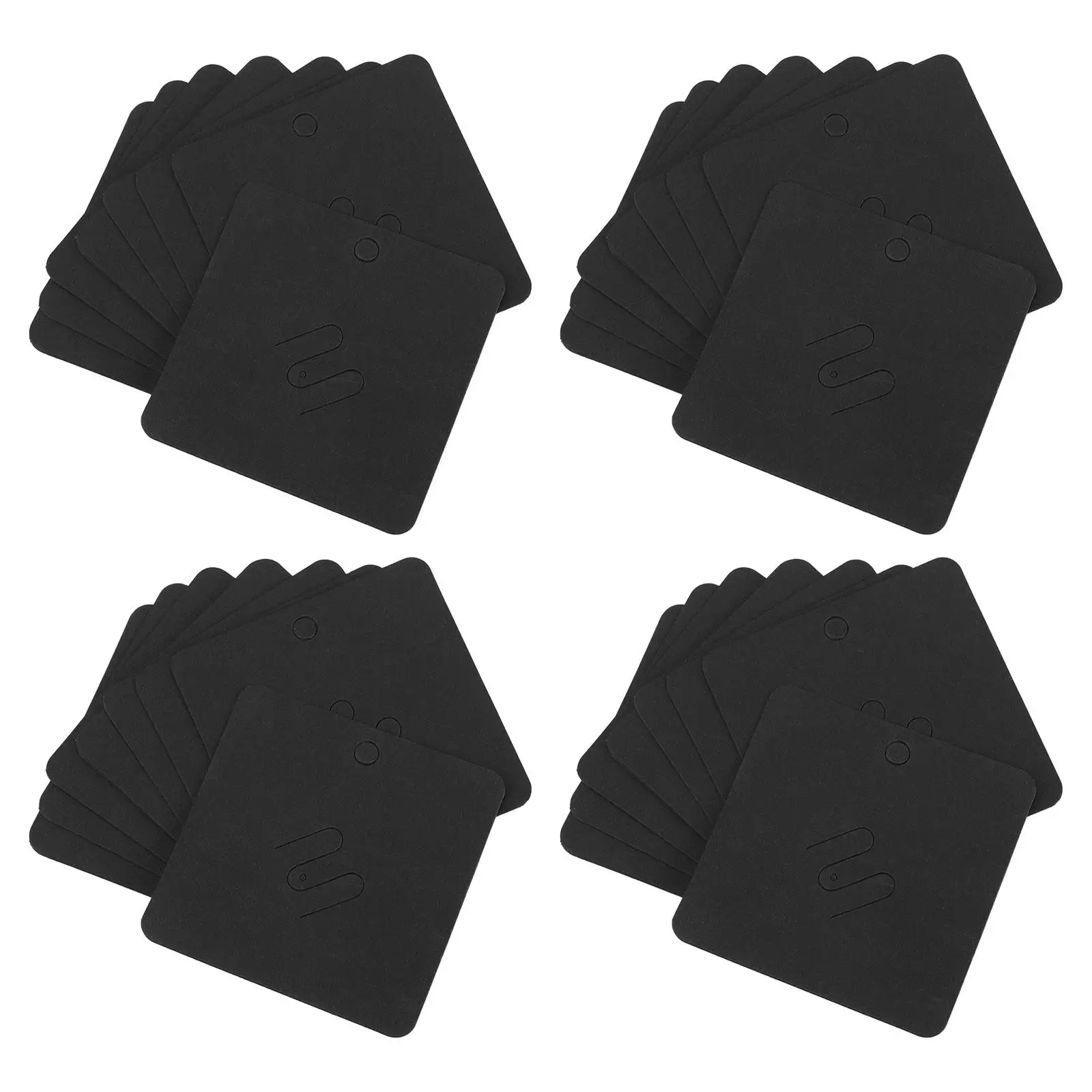 100 個ブローチブランクカード紙 7 × 7 センチメートルジュエリーディスプレイ軽量コンパクトデザイン最適なサイズ多目的使用ファイン