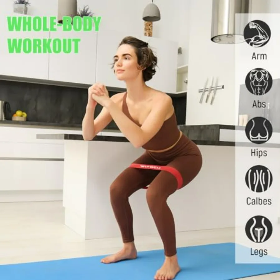 مجموعة أربطة مقاومة للياقة البدنية مكونة من 150 قطعة لأفراد الصالة الرياضية هدية لطلاب الطبقة الرياضية 5 قطع لكل منهما مع حقيبة حمل للتخزين