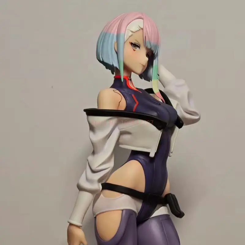 متوفر في المخزون الأصلي Animester Cyberpuk: Edgerunners Lucy 1/7 أنيمي نموذج لجسم جمع اللعب الهدايا