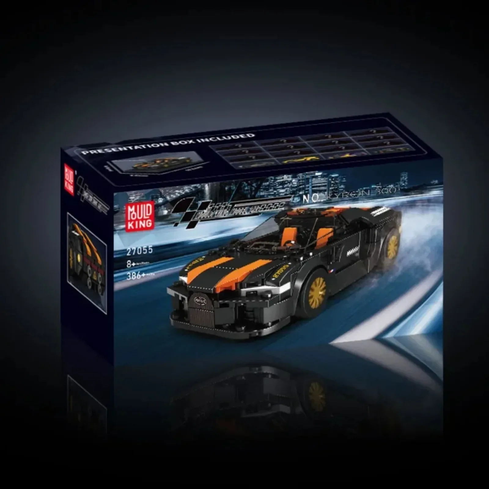 

Mould King 27055 Race Car Model Building Blocks Set with Display Case - Creative Gift for Teens