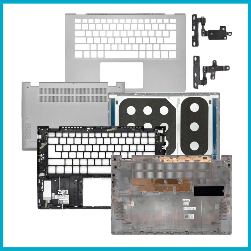 

LCD Screen Back Cover Front Bezel Palmrest Bottom Case Top Cover Silver Metal New For Dell Inspiron 14 5401 5402 5405 LCD Scree