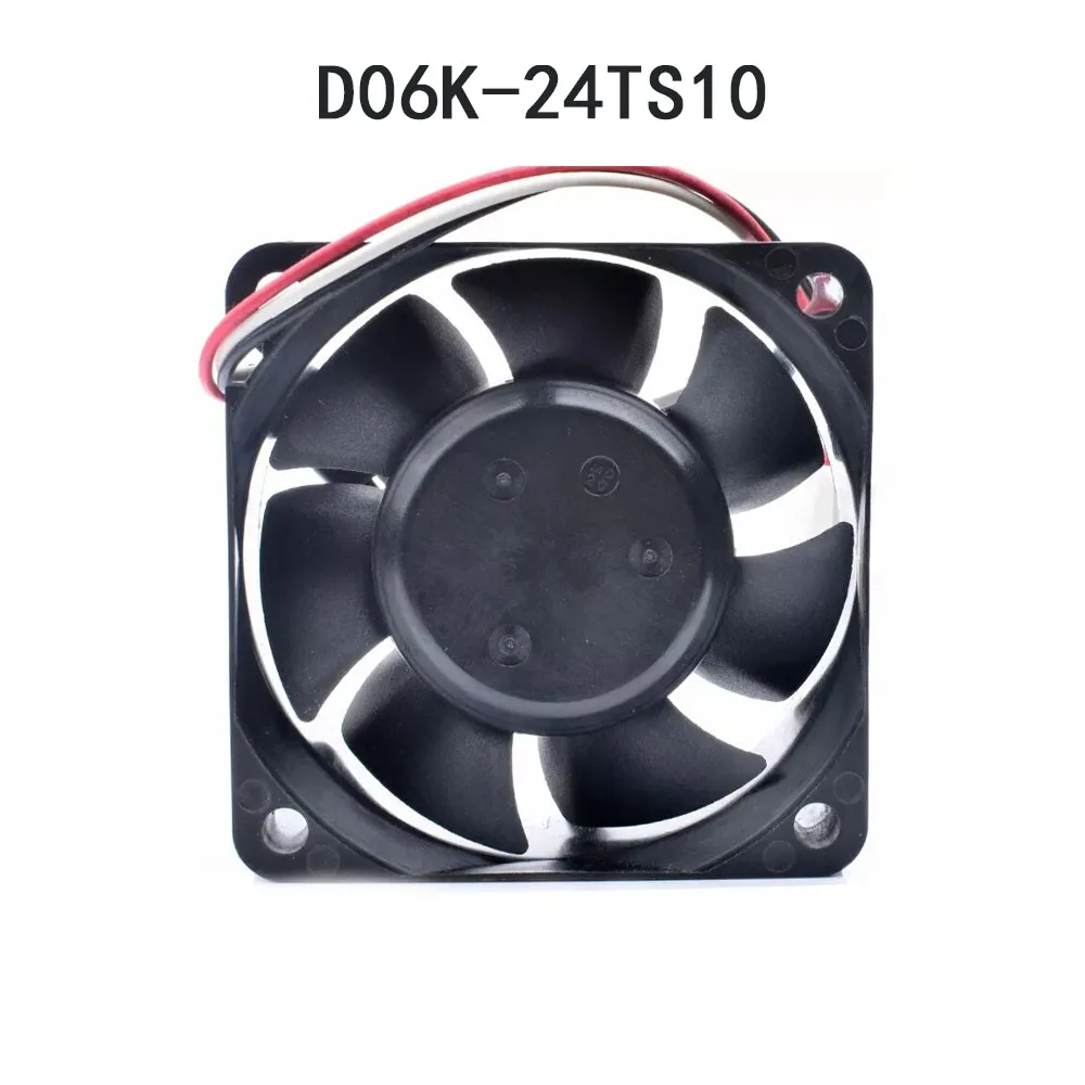 Low-Energy Industrial control D06K-24TS10 24VDC 0.10A 60X60X25mm Multi-Speed Server Cooling Fan