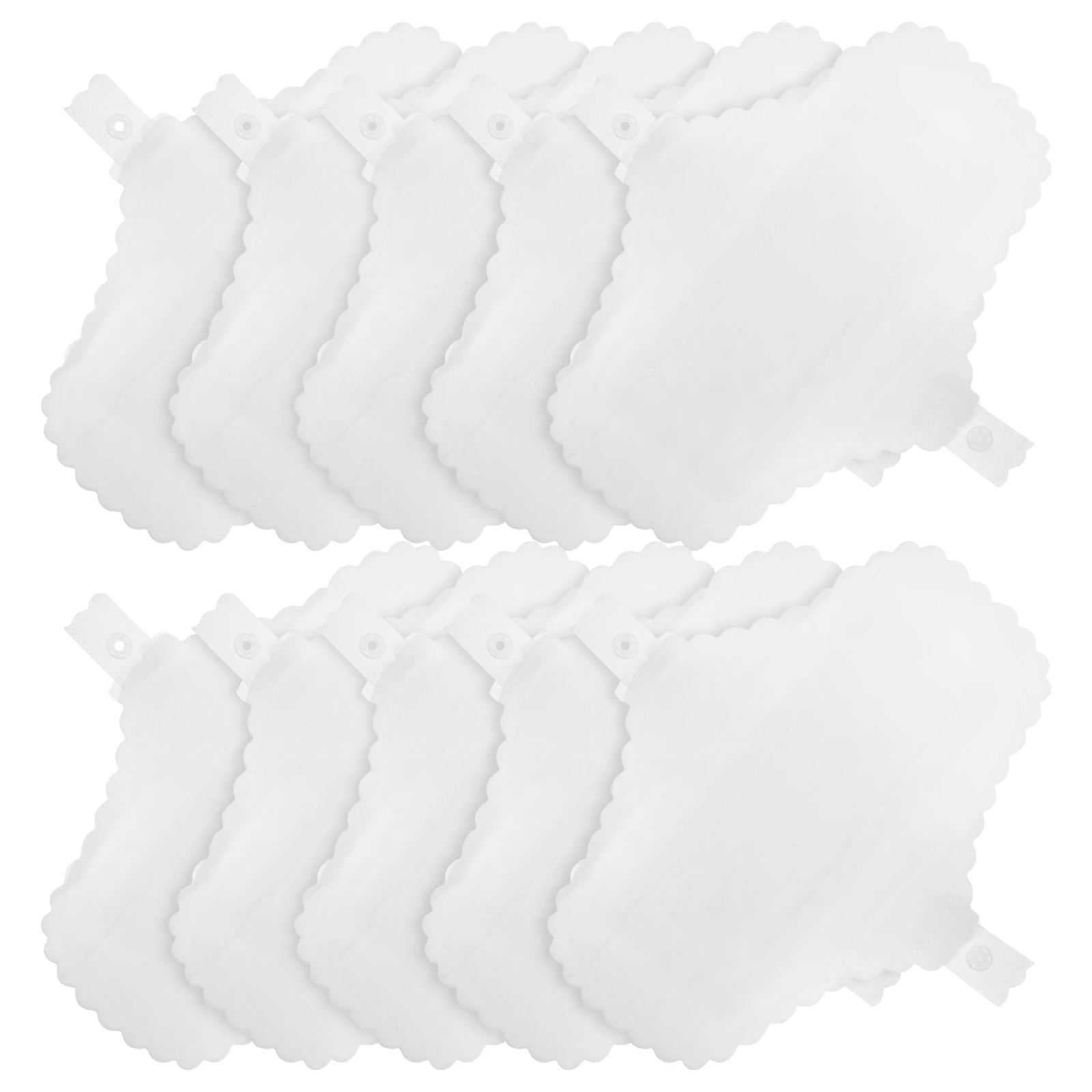 

10pcs Waterproof Menstrual Cloth Reusable Cotton Pads Washable Sanitary Liners 180mm Lace Ladies Underwear White for Women