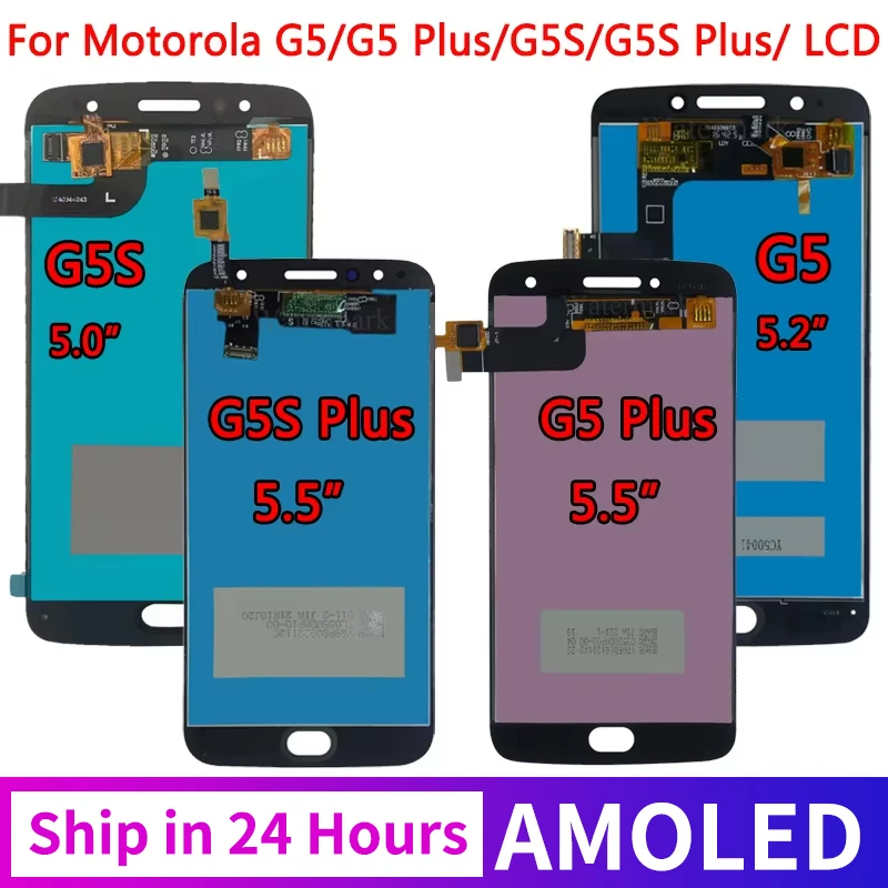 Test For Motorola Moto G5 G5 Plus XT1672 XT1685 LCD Touch Screen Digitizer Assembly For Moto G5S G5S Plus XT1793 XT1803 LCD