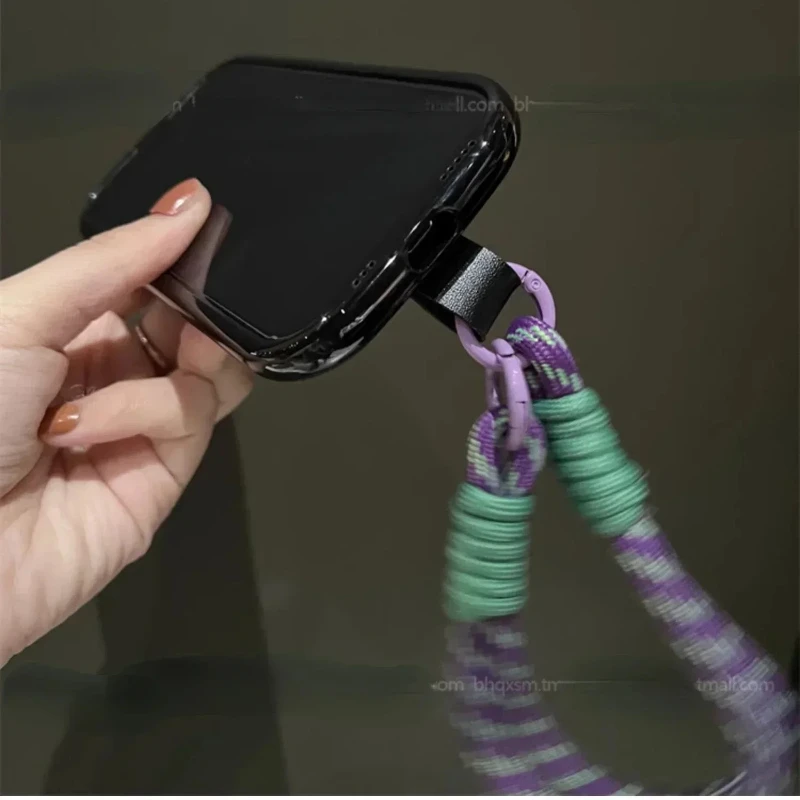 New Suitable for iPhone 14promax Lucky Cat Monster Earphone Case 13pro Weaving Crossbody 12 11 All Inclusive Protection Cover
