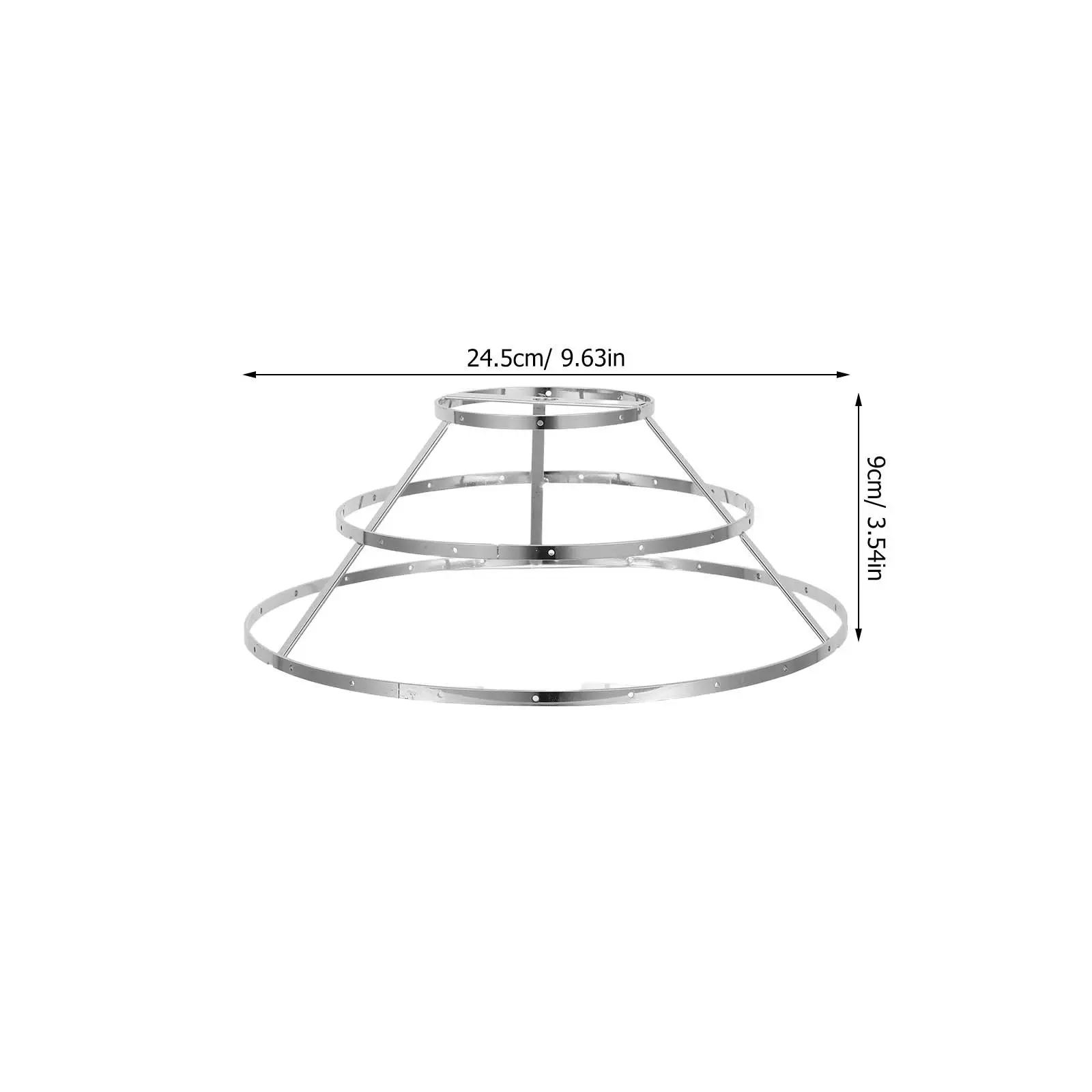 Shell Ceiling Light Frame Metal Drum Lampshade Frame Crystal Pendant Light Holder Brackets for DIY Wedding Bedroom Hallway