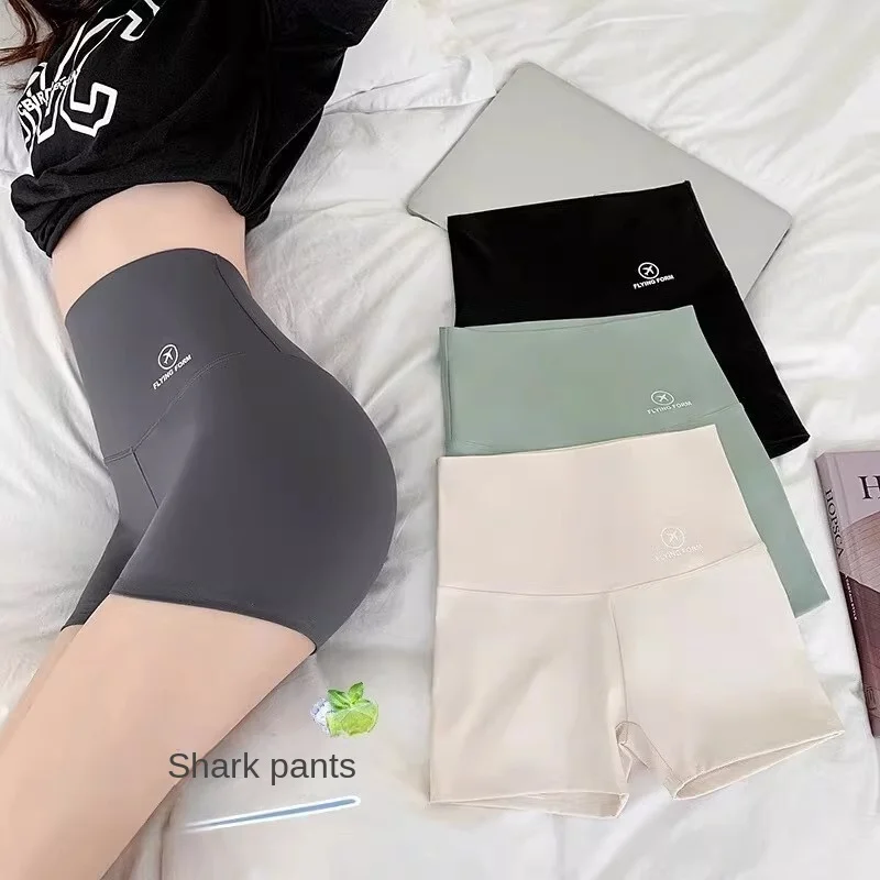 

Shark pants, women's summer three part thin yoga pants, belly cinching skirt pants, anti glare, can be worn outside, bottom safe