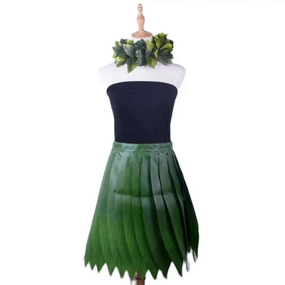 

Free Shipping HS00008A 10Pcs/lot 95 x 60cm Artificial Ti Leaves Adult Skirt Women Wear Party Decoration Fashion Dress Wholesale