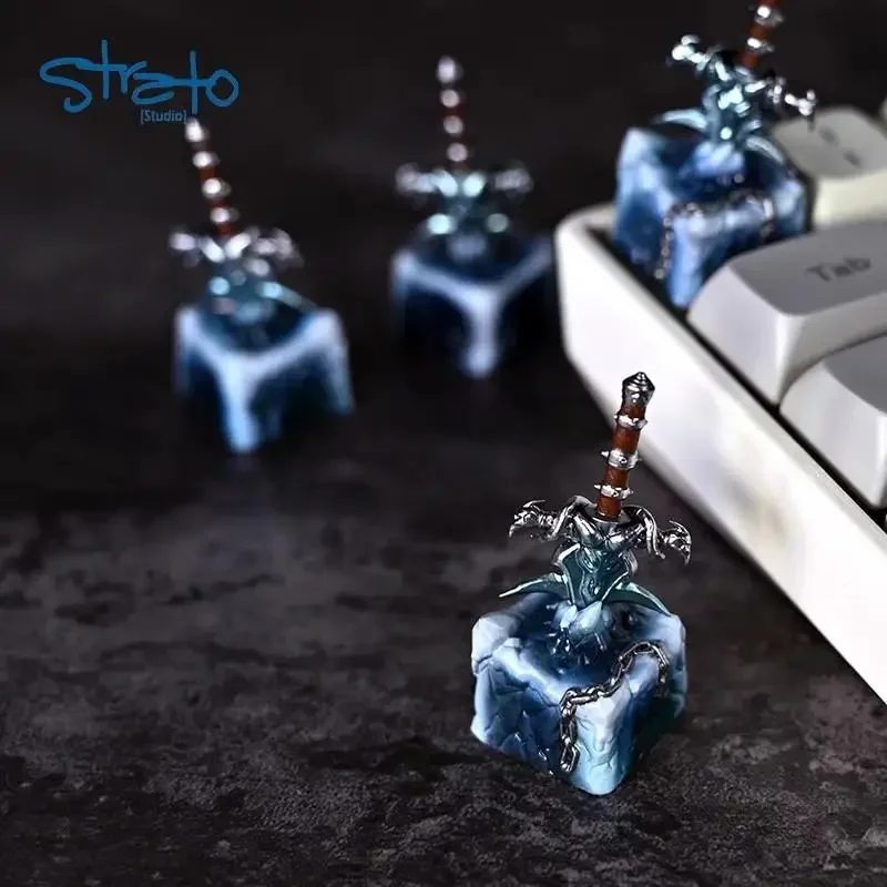 Welt von Warcraft Keycaps Frost mourne kreativ anpassen Anime mechanische Tastatur Keycaps personal isierte Harz Gamer Zubehör