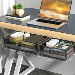 Drawer Storage Box Under Table Hidden Self-Adhesive Drawer Type Storage Cabinet Office Desk Organizing Large Capacity Drawer