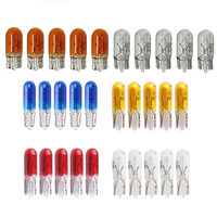 10pcs T5 12v 1.2w T10 W5W 501 194 Purple halogen lamp instrument lights White W2W Dashboard Bulb Auto Interior Light Car Styling