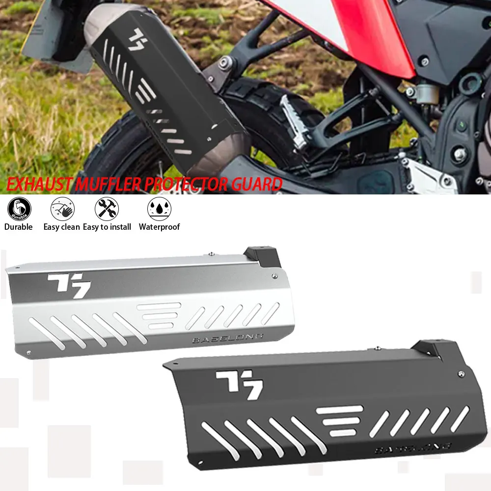 

Exhaust Muffler Guard Protector For YAMAHA Tenere 700 Exhaust Pipe Heat Shield Cover Tenere 700 Rally World Raid XTZ07 XTZ700 T7