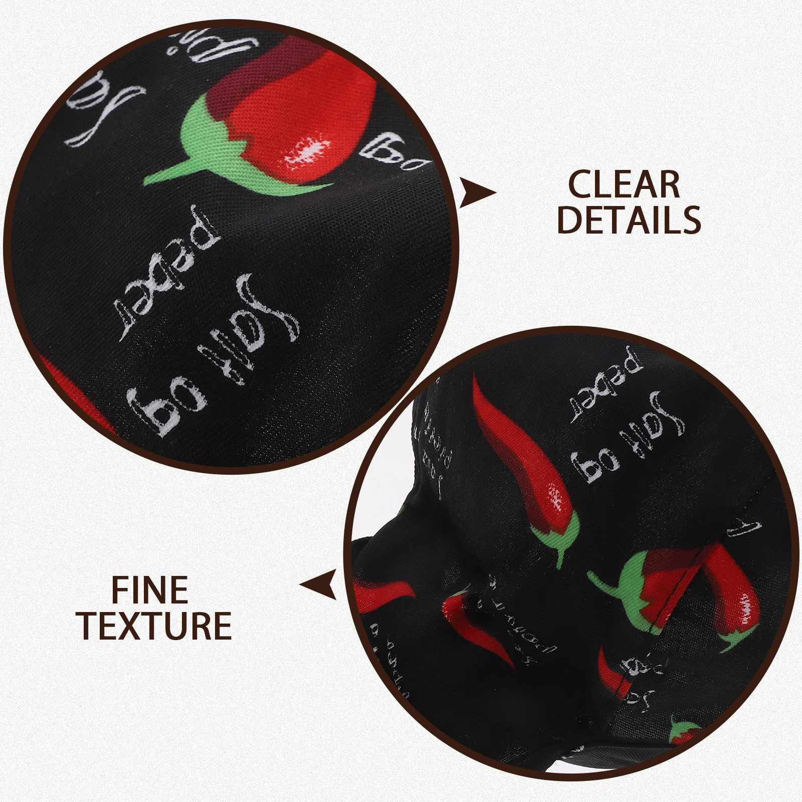 Chef Work Hat Adjustable Kitchen Cooking Dustproof Restaurant Waiter Cap Chili Design For Kitchen Staff Chefs Waiters Working