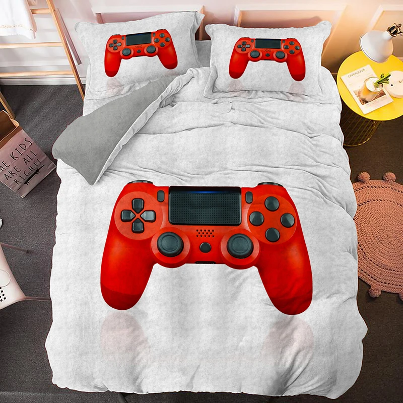 Modern Technology Trends Gamer Bedding Set For Adult Kids Gamepad Comforter/ Duvet Cover Hippie Nordic Polyester Quilt Cover