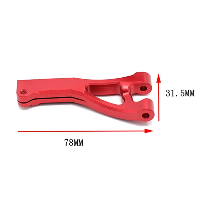 Juego de brazos de suspensión altamente recomendado para coche Arrma 1/7 Infracción ilimitada 6S Rc Rojo