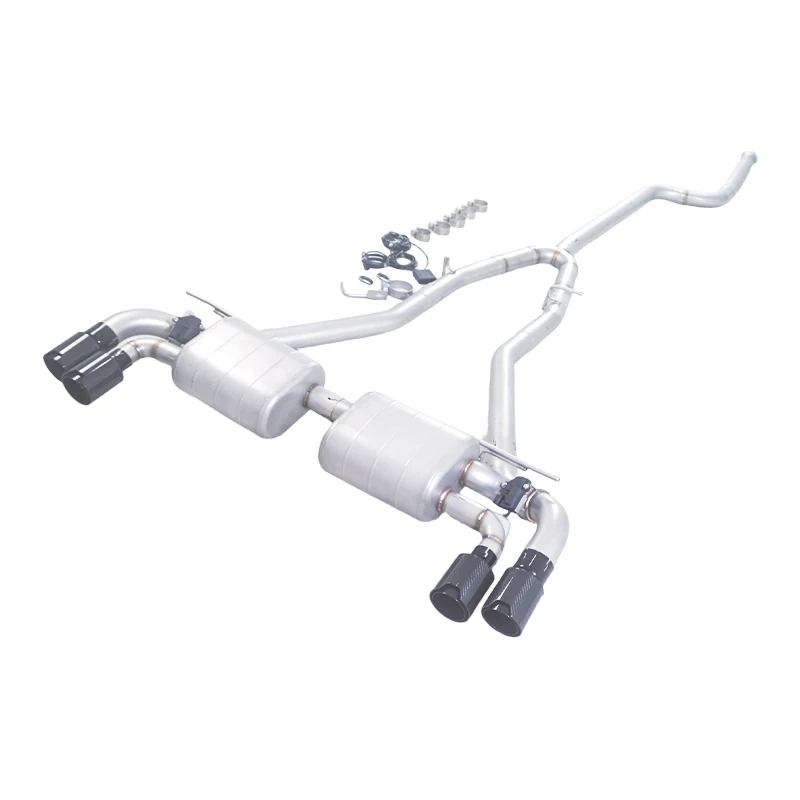 

Выхлопная система GFC/ для BMW 530i G30 2018 года, двигатель b46 3.0T, с электронным клапаном, карбоновым наконечником и плоским выходом.