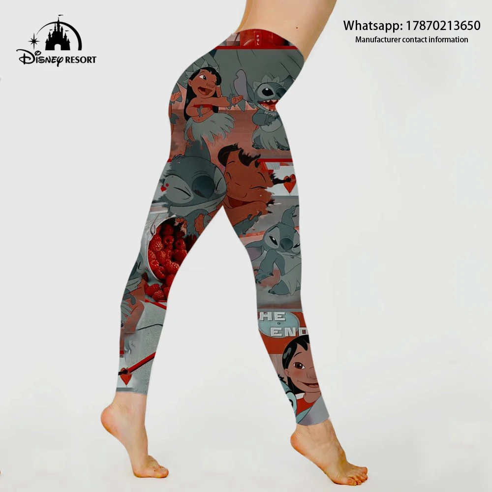 2022 Disney Nahtlose Stricken Fitness Hosen frauen Hohe Taille Yoga Hosen Hüften Eng Pfirsich Hüften Hohe Taille Nude Fitness leggings