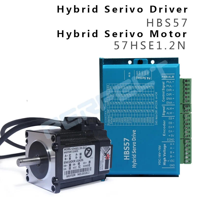 

Nema 23 Stepper Motor Driver 1.2Nm Servo Motor 57HSE1.2N+HBS57 Closed-Loop Step Motor 1.2NM 57 Hybrid 2-Phase 76MM Wholesale