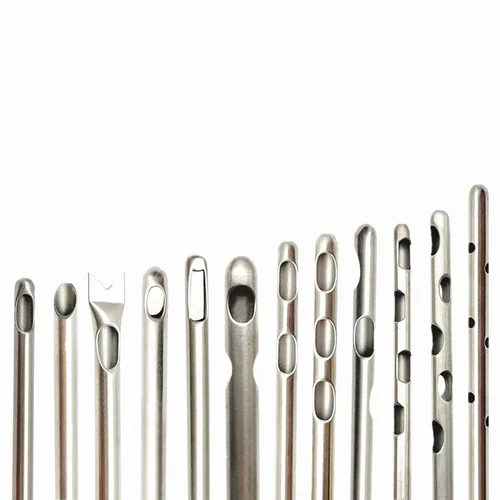 Aguja de transferencia de grasa Agujas con orificios tipo múltiple para cirugía de liposucción para cánulas de liposucción