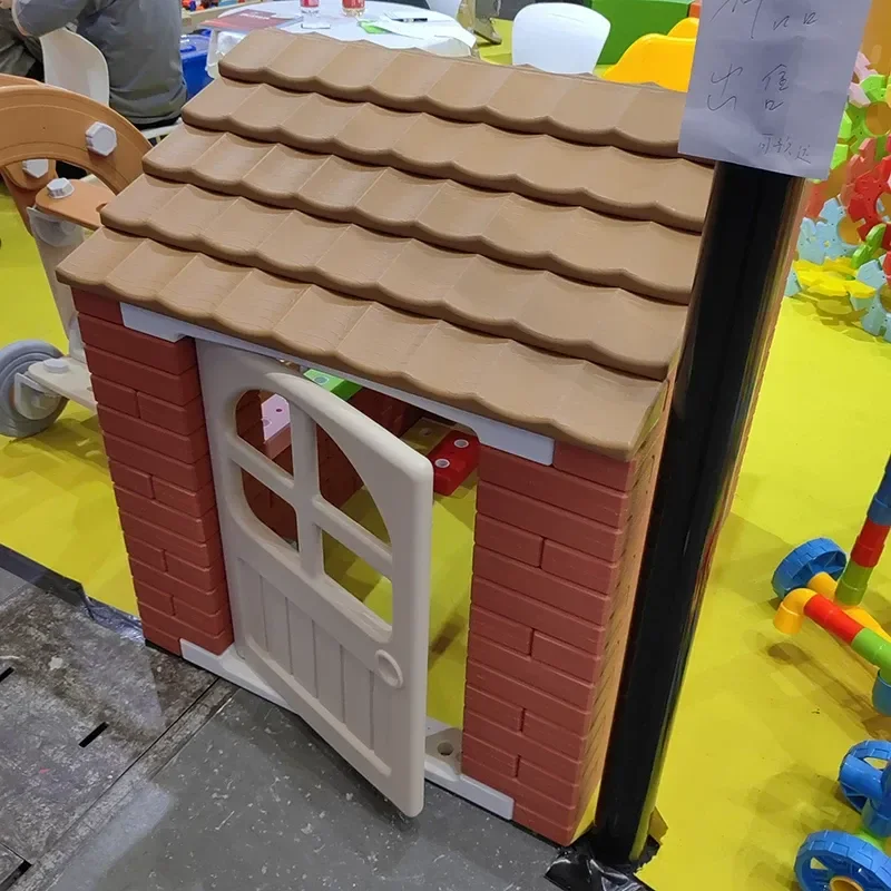 2026 Kindergarten brick large building block children's house toy wall mason master builder simulation hut toy