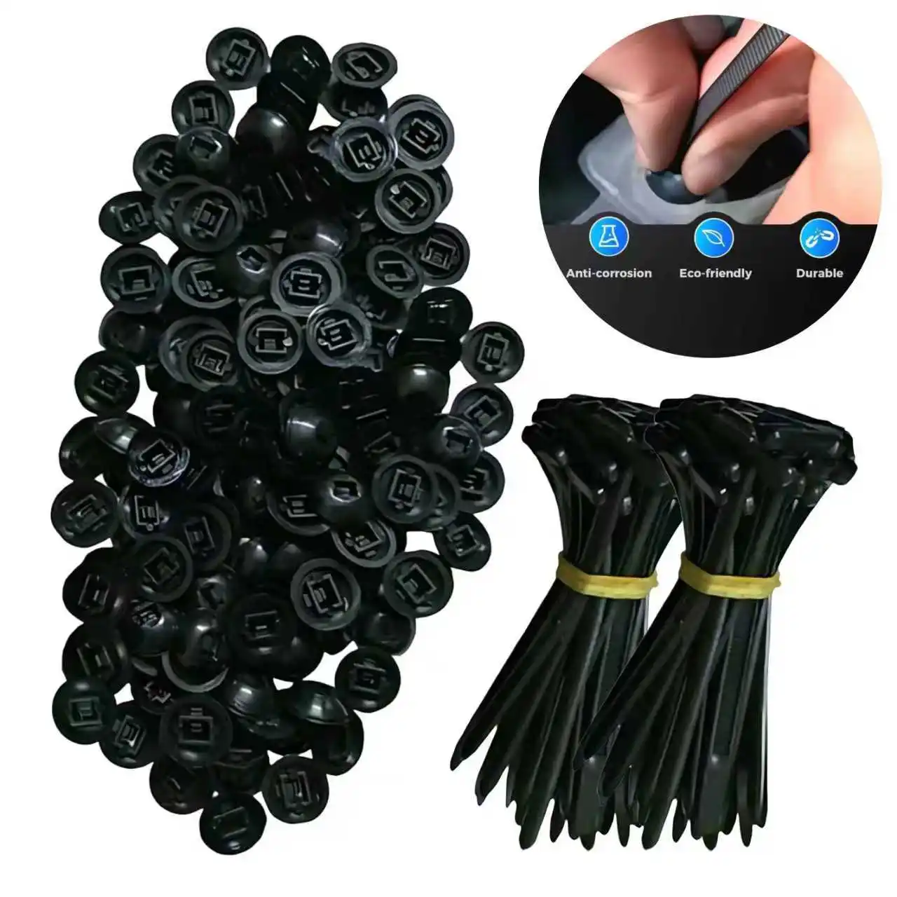 

Must-Have Car Repair Tool: Universal Nylon Cable Zip Ties & Auto Fastener Clips Set for Bumper, Door Panel, Fender