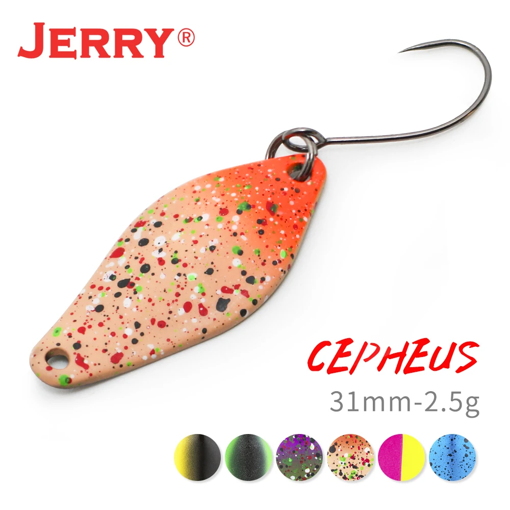 Jerry 2.5g wysokiej jakości przynęty na pstrągi Mini mosiężne łyżki wędkarskie przynęta słodkowodna Spinner Bait Pesca kwiaty bombki pojedyncze haczyki