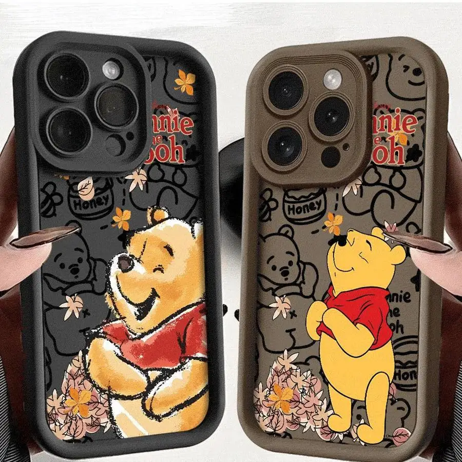 Disney Winnie The Pooh Case for OPPO A5 A9 A11 A15 A16 A17 A16e A31 A53 A54 A57 A38 A17k A58 4G A35 A31 A78 A72 5G Cover