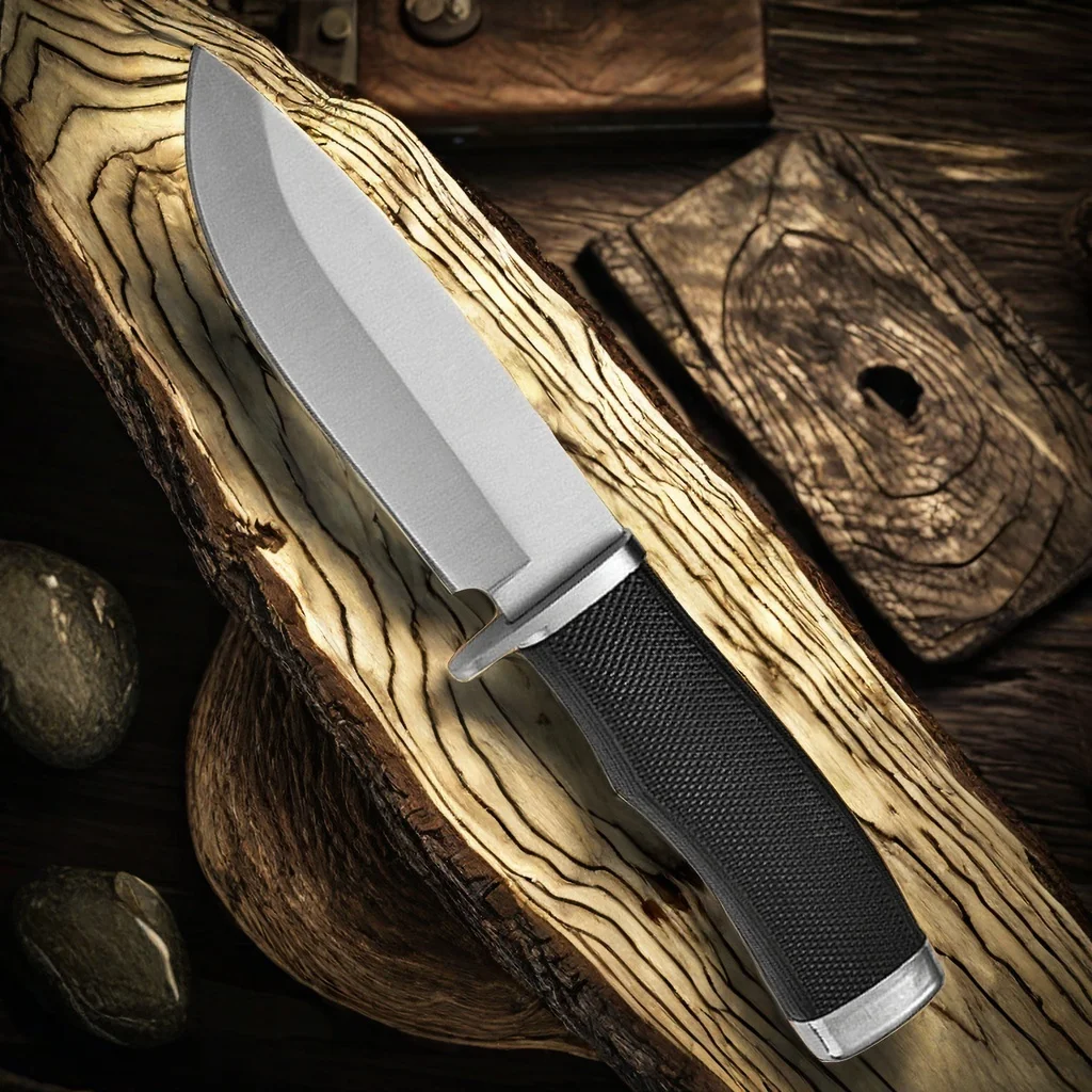 

High Hardness Utility Outdoor Tactical Fixed Knife Camping Multi-purpose Survival Knife Meat Cleaver Knives With Nylon Sheath