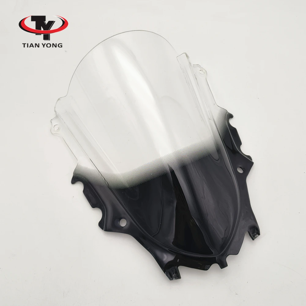 For Yamaha YZF R25 R3 2019 2020 2021 2022 Smoke Black Double Bubble Windshield Spoiler Accessories Wind Deflectore Windscreen