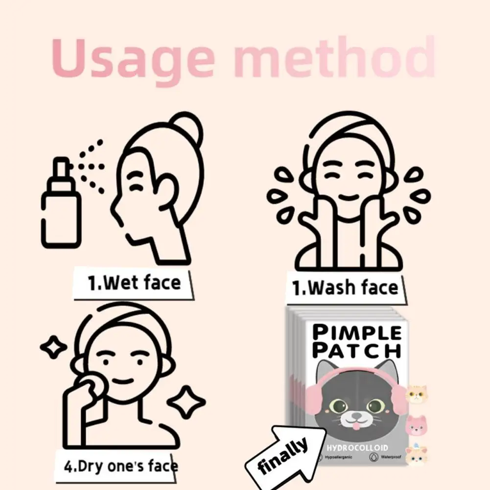 600 stks/zak Cartoon Acne Patches Antibacteriële Reparatie En Vervagen Vlekken Acne Littekens Niet-irriterend Ademend Onzichtbare Stickers