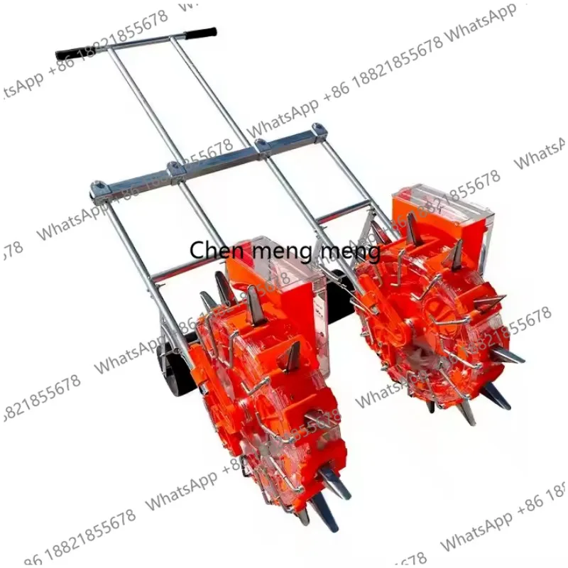 Hot 2 Row Seeder Machine Corn /Peanuts/ Soybeans/wheat/ Beans/ Various/Planter For Farm Use Manual Seeder Planting 5-12 Sowing