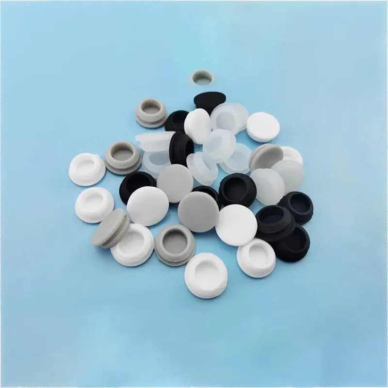Silicone Plug Grey Short Inverted Buckle High Elasticity Waterproof Dustproof Sealing Hole Plug