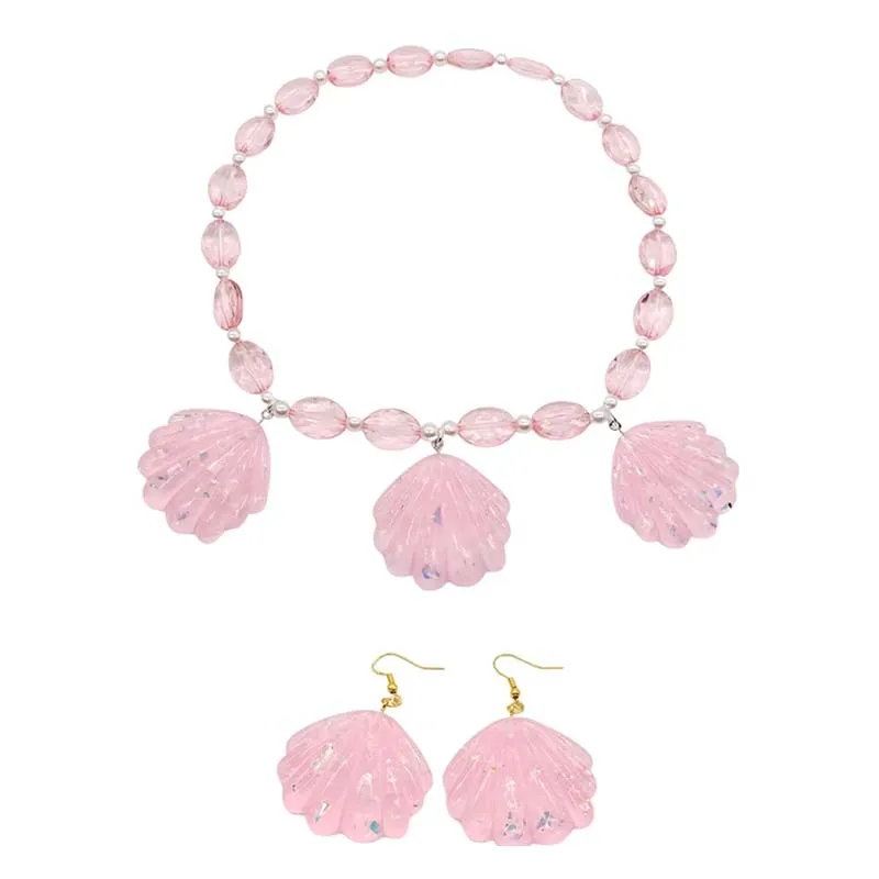 Film Cosplay Barbi Collana Clip per orecchio per donne Ragazze Accessori Vestiti Costume di Halloween Collana abbinata