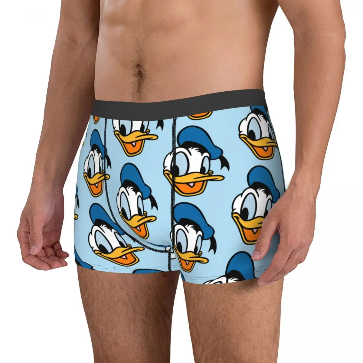 Funny Boxer Donald Duck Shorts Panties Man Underwear Soft Underpants for Male S-XXL