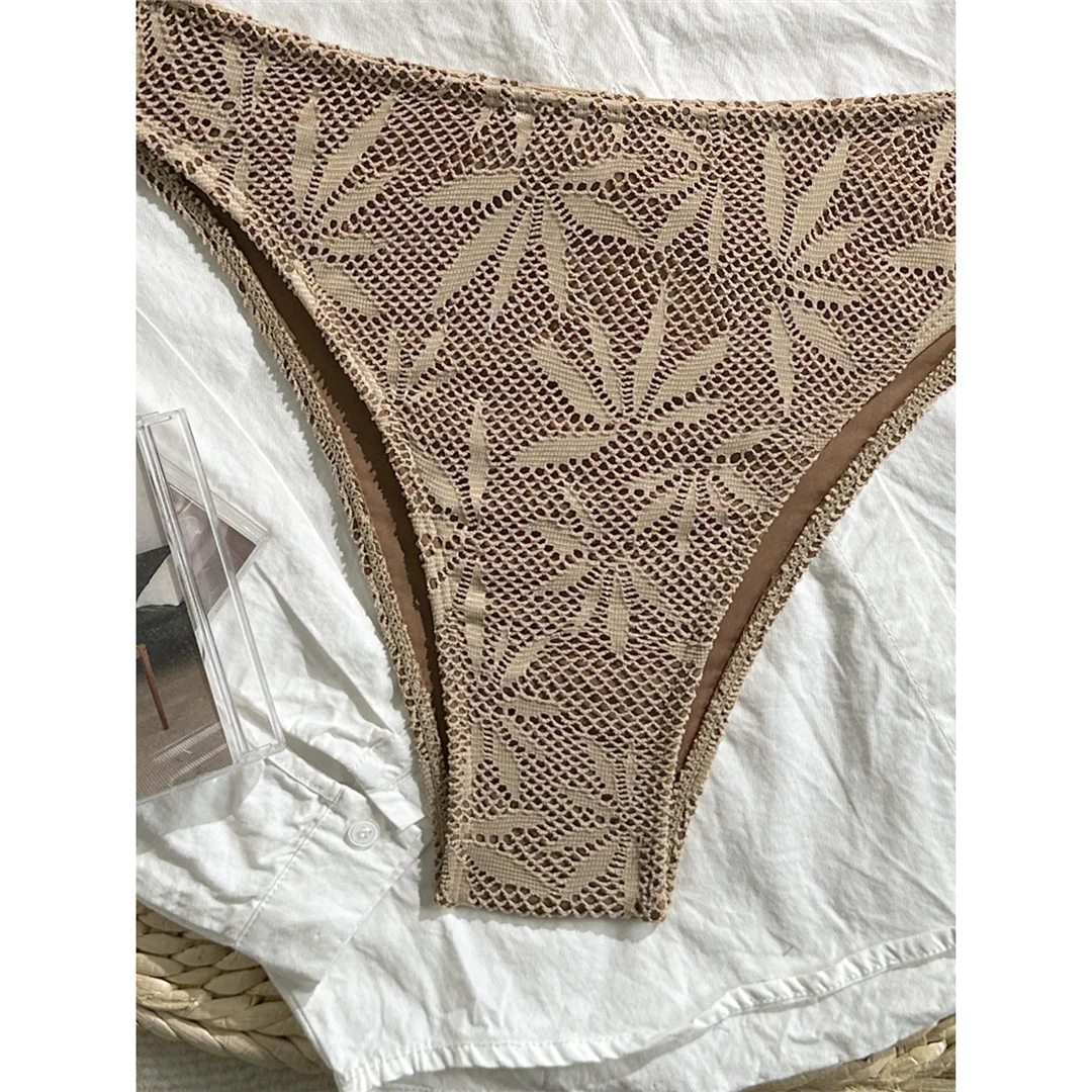 Sexy Cut-Out-Bandeau-Bikini, Damen-Badebekleidung, zweiteiliger Bikini, brasilianischer, gepolsterter Badeanzug, Badeanzug, Schwimmanzug V7959 – Detail 11