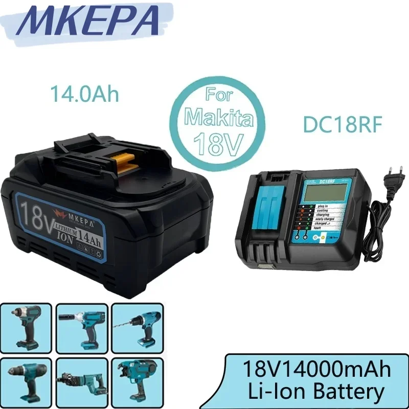 5S2P 21700 14000มิลลิแอมป์ต่อชั่วโมงต้นฉบับสำหรับ makita18V BL1830แบตเตอรี่ลิเธียมไอออนแบบชาร์จไฟได้ BL1860B 21โวลต์ BL1860 BL1850 BL1840