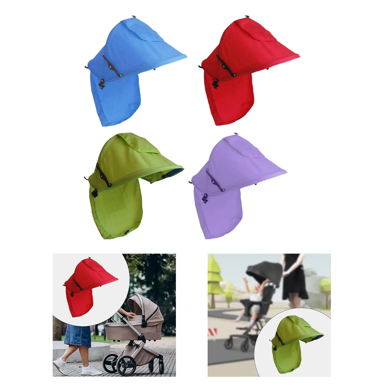 Universal Stroller Sun Shade Cover Oxford Cloth Foldable Baby Stroller Canopy Sun Protection Pram Rain Cover Outdoor