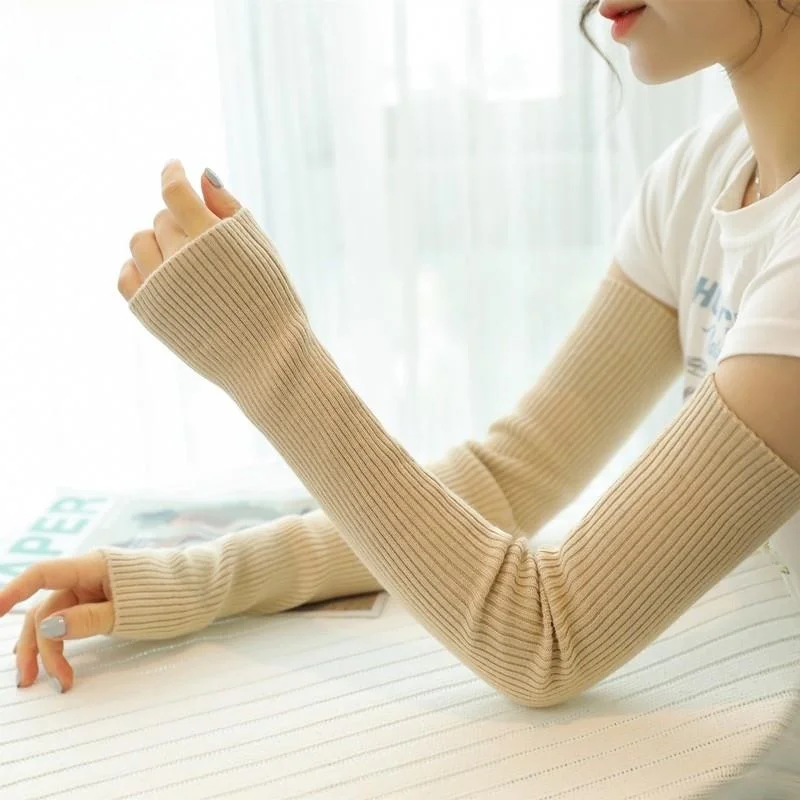 

Pure Cotton Warm Sleeve Covers Elastic Stretchable Arm Protectors for Postpartum Period Youth Suitable Home Use Medium Thick