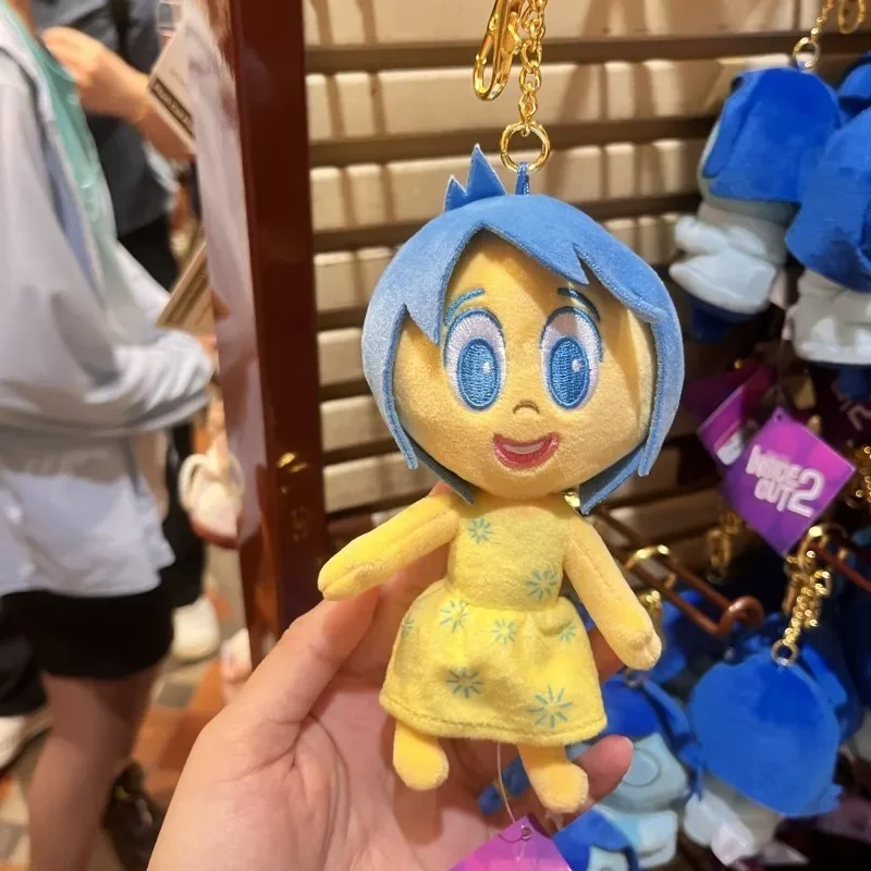 In Stock Genuine Inside Out 2 Disney Pendant Toys Anime Peripheral Dolls Envy Ennui Sadness Cartoon Pendant Cute Toy