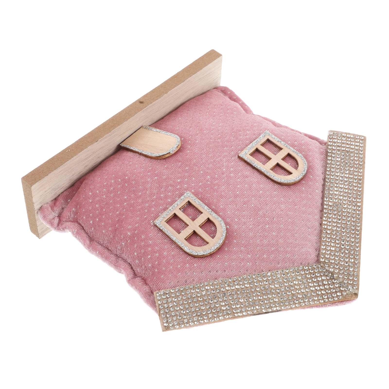 

Small House Decorations Desktop Decorate Christmas Model Craft Xmas Flannel Charm
