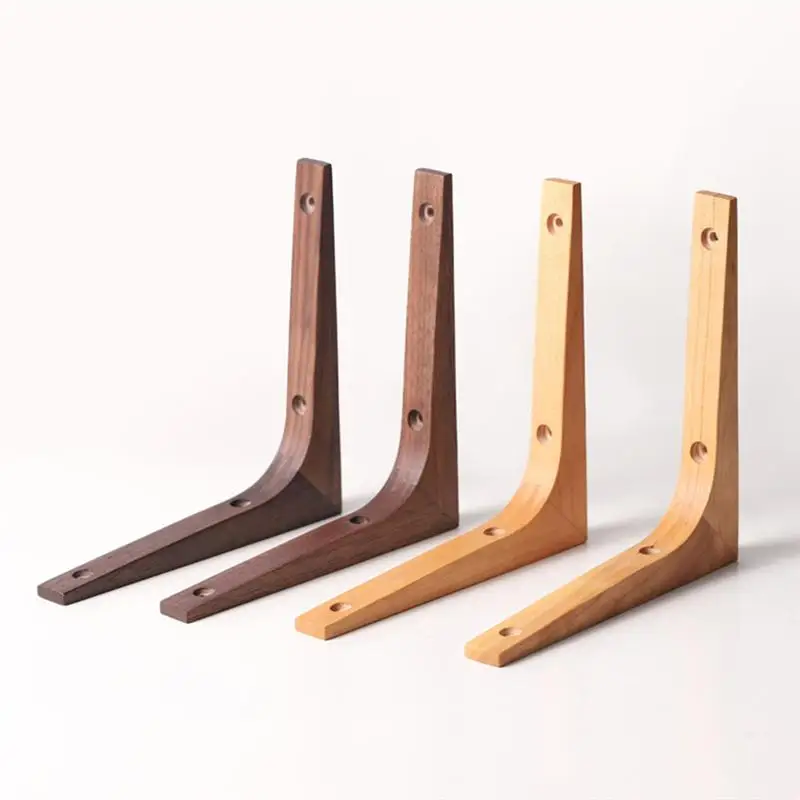 Triangle Wooden Shelf Brackets Wall Corner Brace Brackets Wall Mounted Table Shelf Support Holder Furniture Hardware