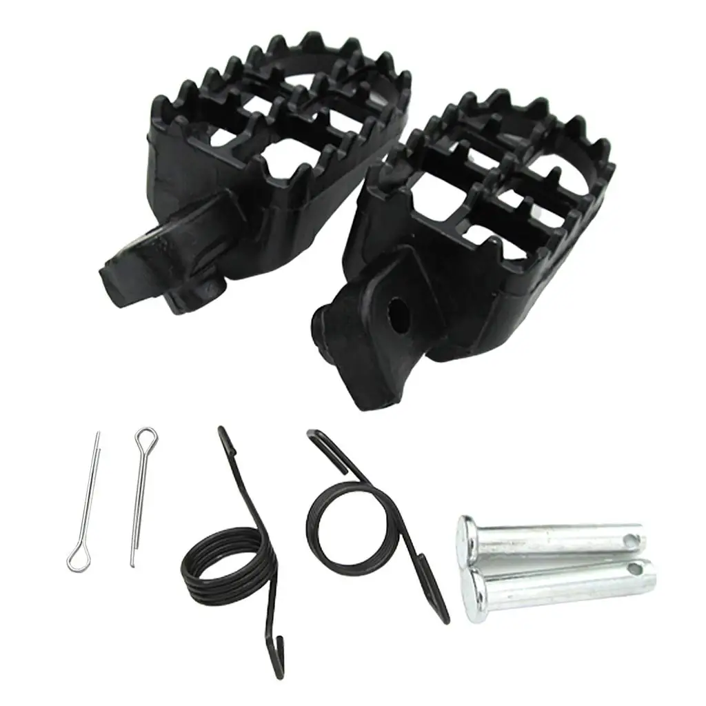 Anodized Billet Alloy Motorcycle Foot Pegs for Kawasaki KLX110 pit bikes